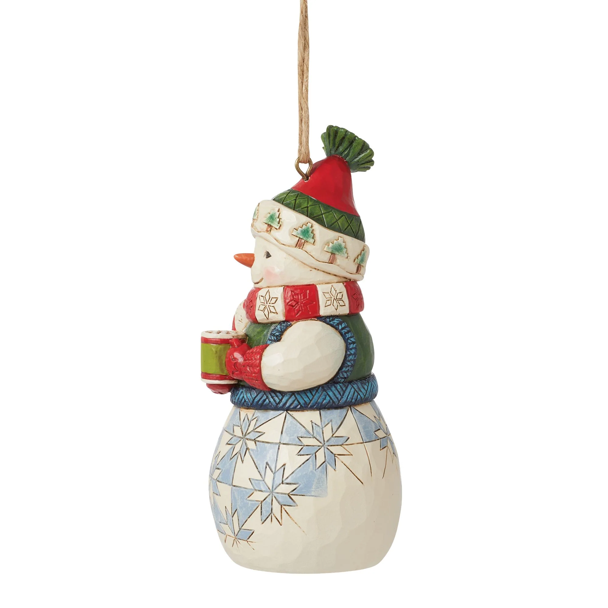 Snowman with Cocoa Ornament - Image 2