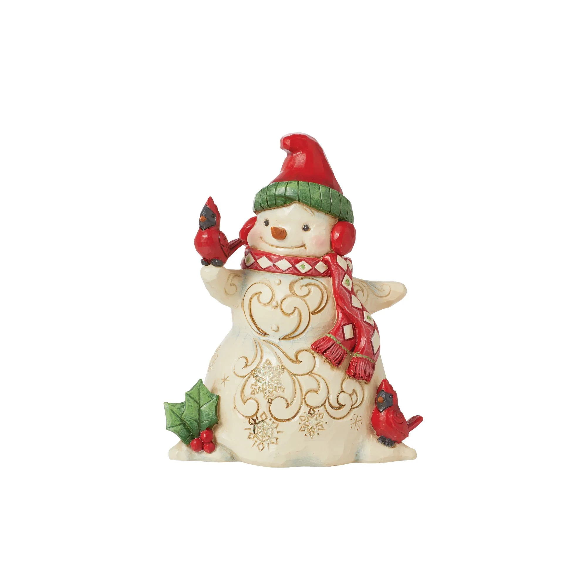 Snowman with Earmuffs Figurine - Image 2