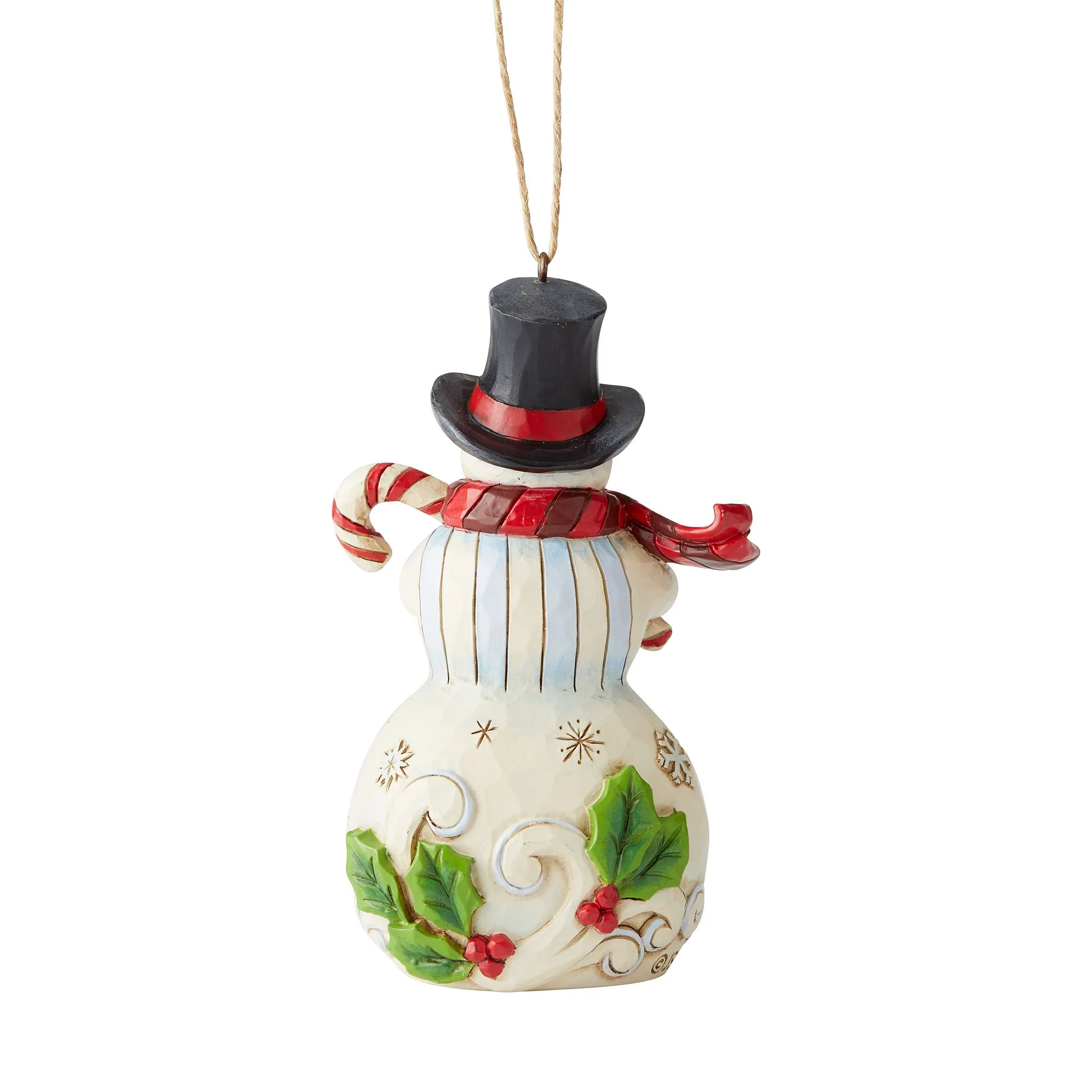 Snowman with Candy Cane Orn - Image 2