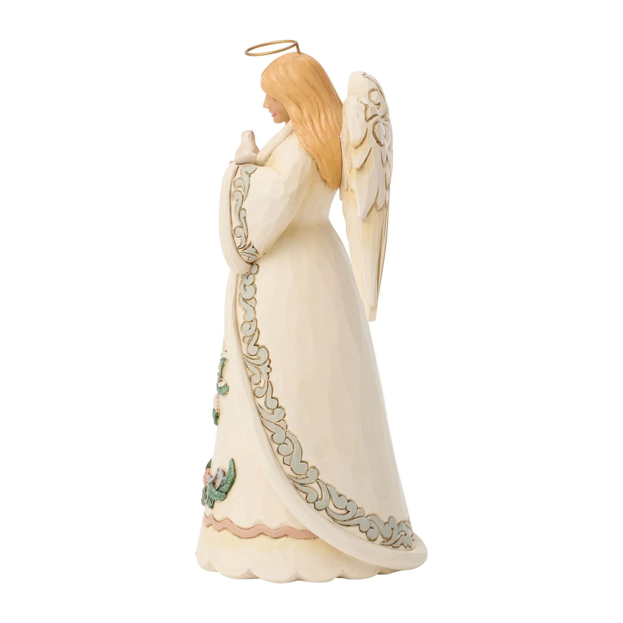 Wdlnd Angel with Dove Figurine - Image 2