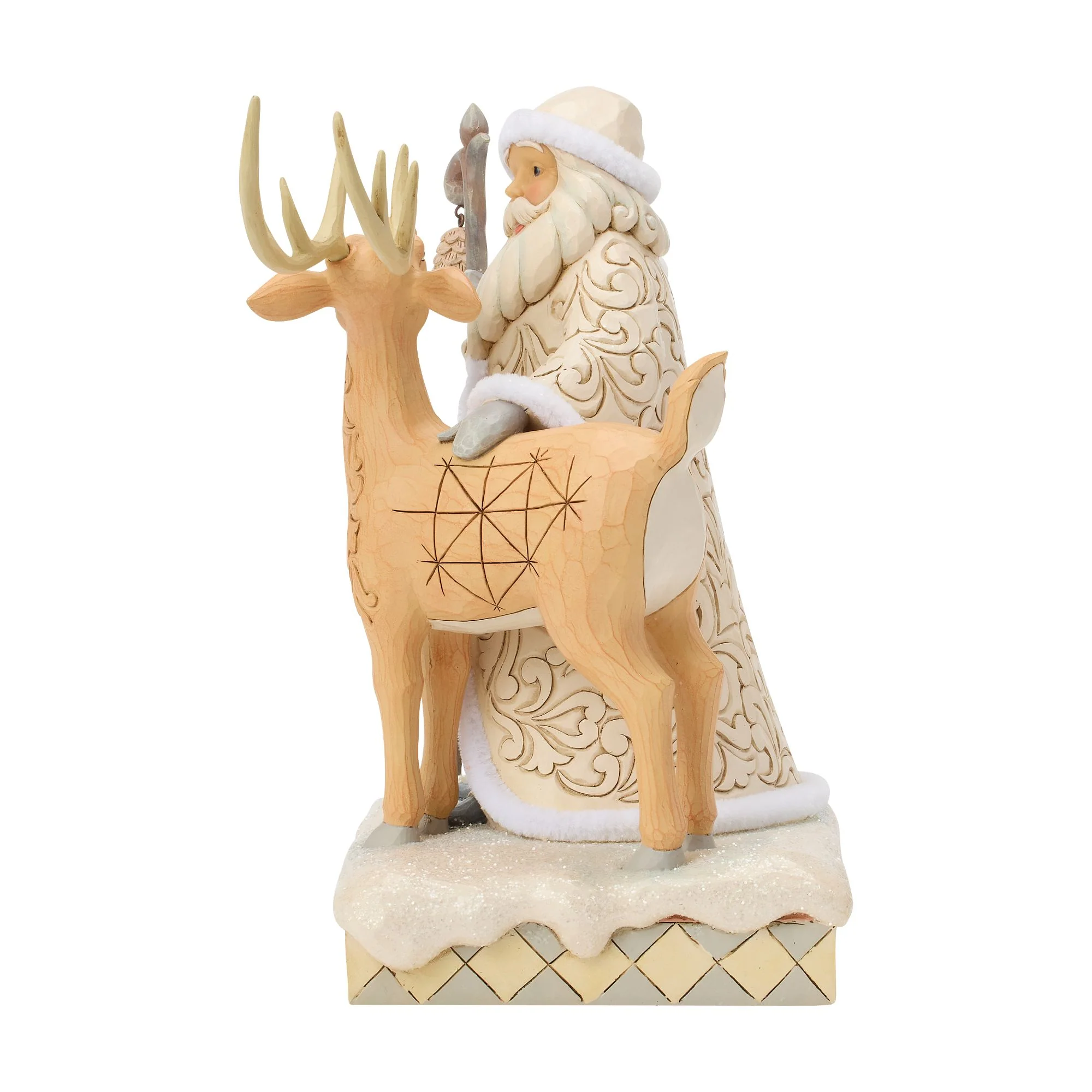 Wdlnd Santa with Buck Figurine - Image 2
