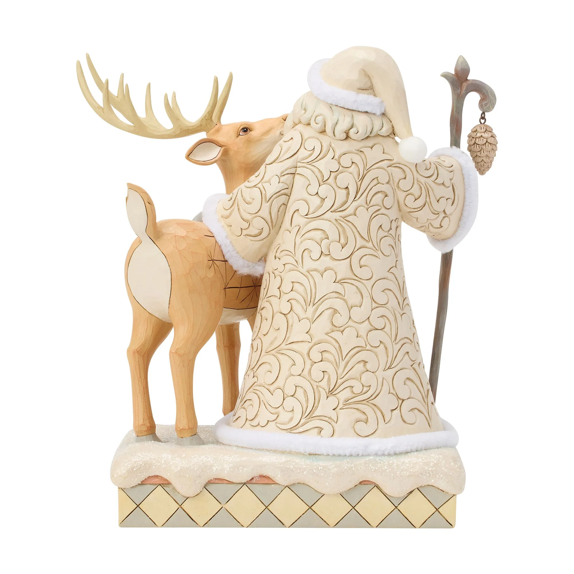 Wdlnd Santa with Buck Figurine - Image 3