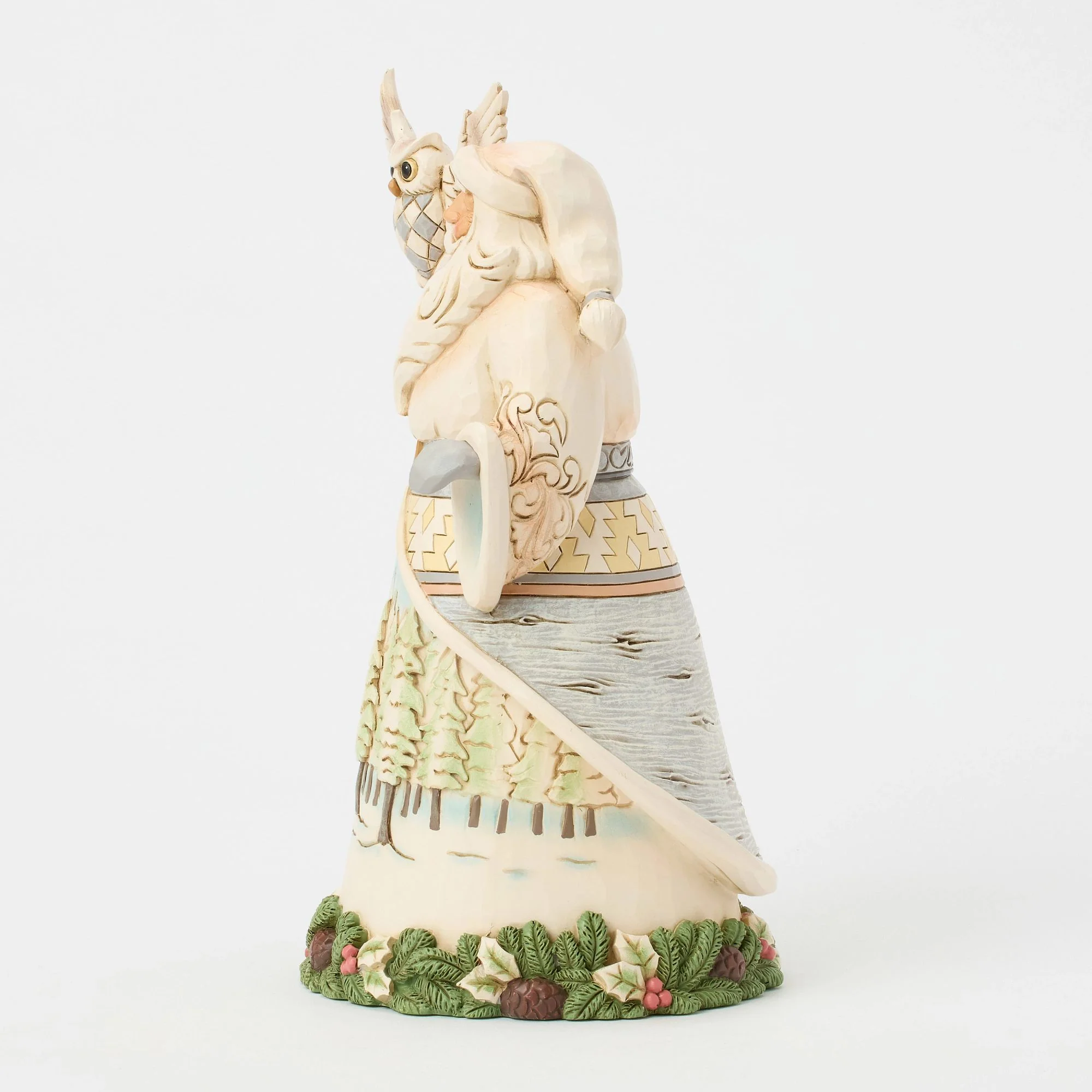 Wdlnd Santa with Owl Figurine - Image 3