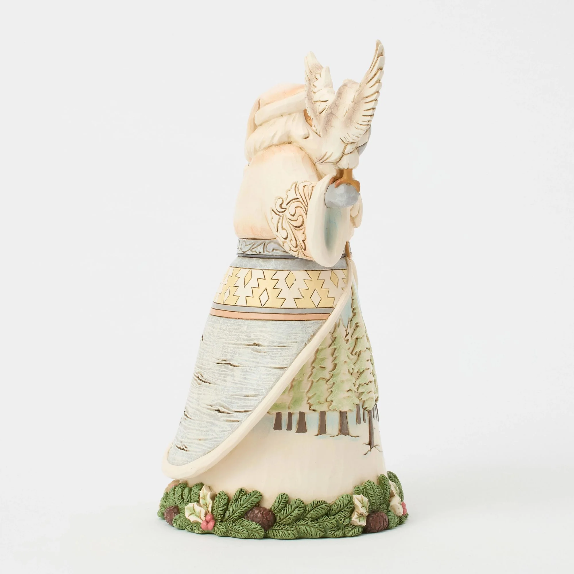 Wdlnd Santa with Owl Figurine - Image 6