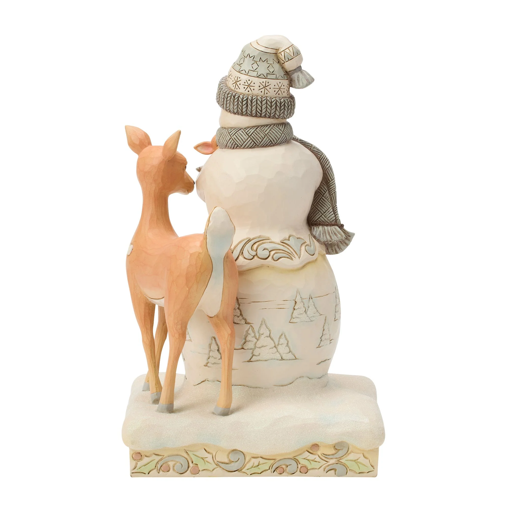 Wdlnd Snowman Holding a Fawn - Image 4