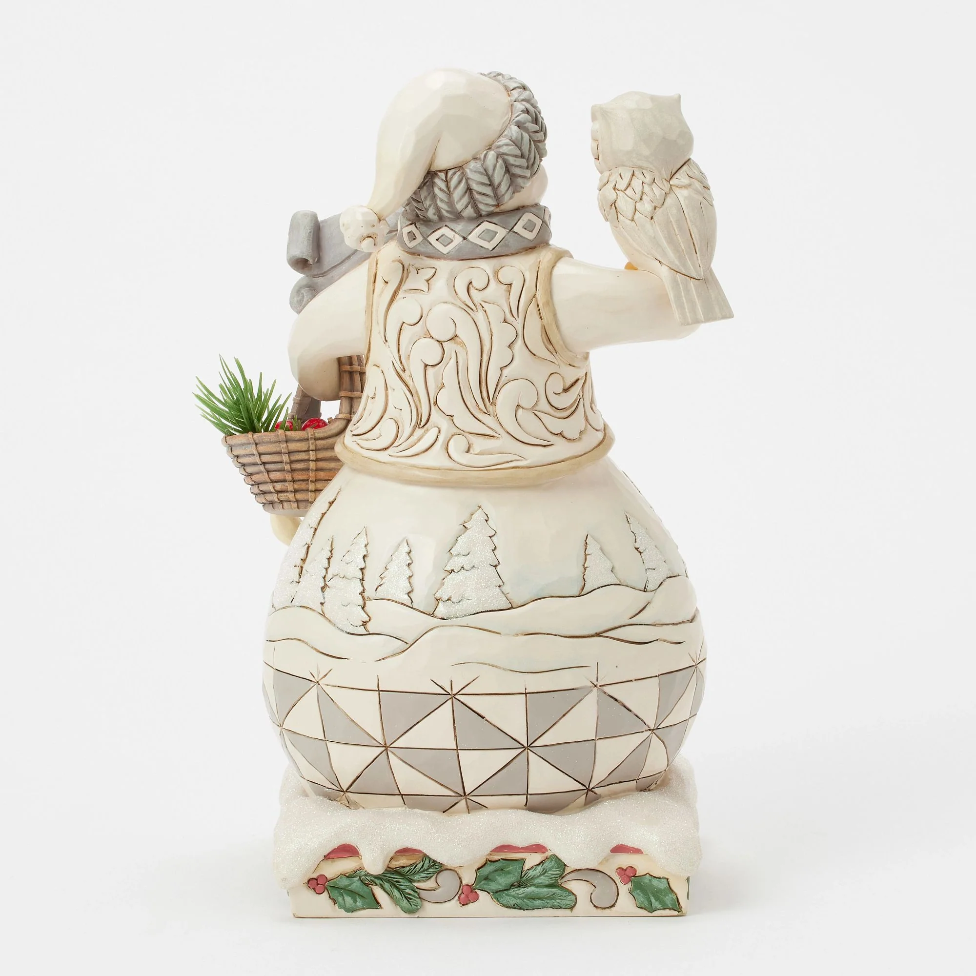 Wdlnd Snowman With Basket Fig - Image 3