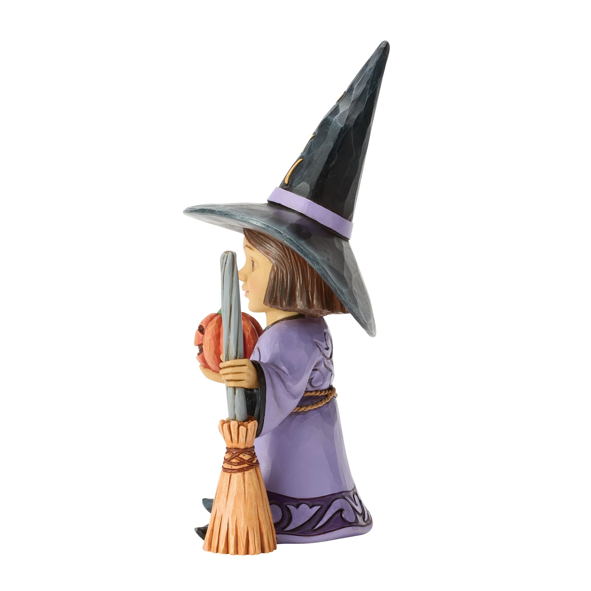 Witch with Broom Figurine - Image 2