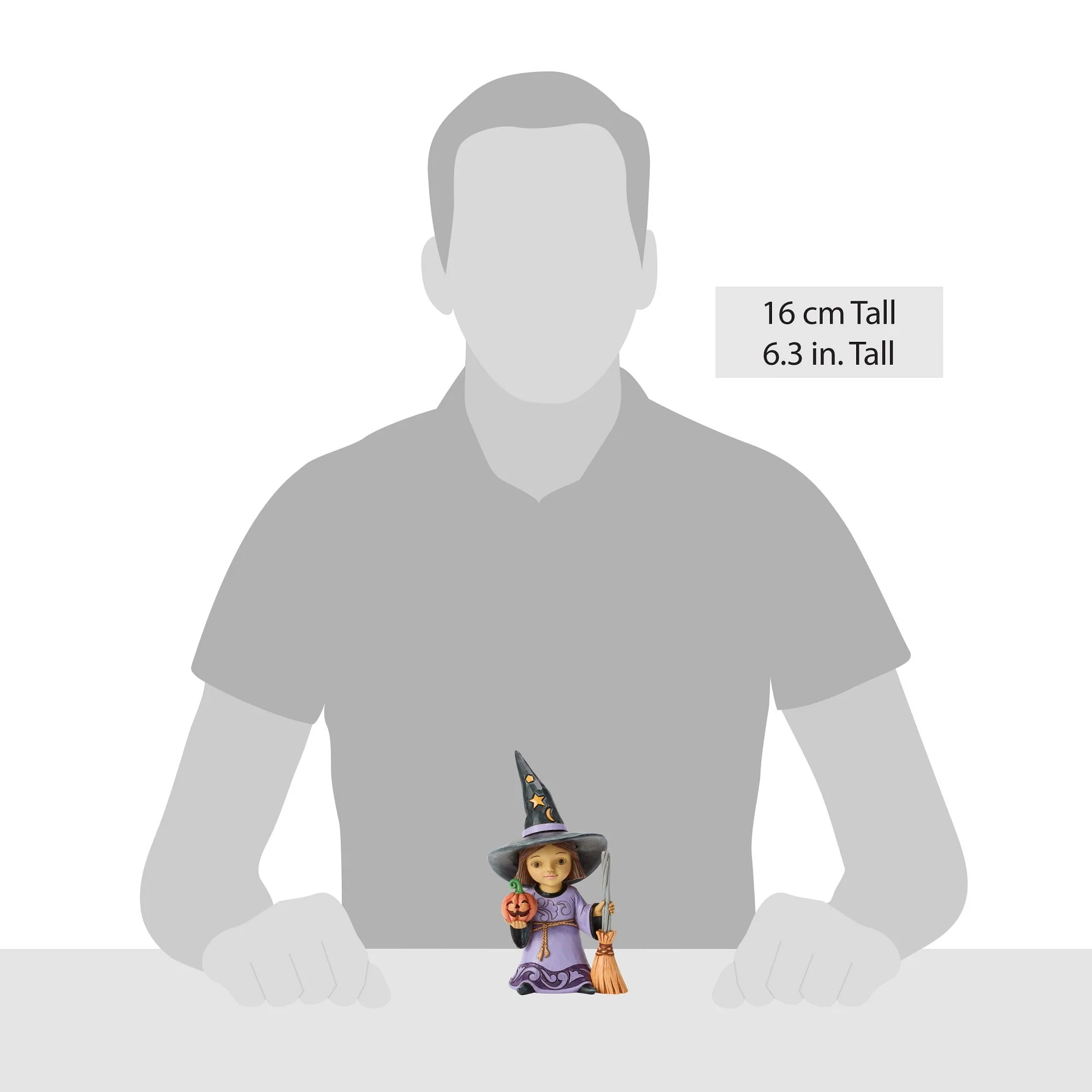 Witch with Broom Figurine - Image 4